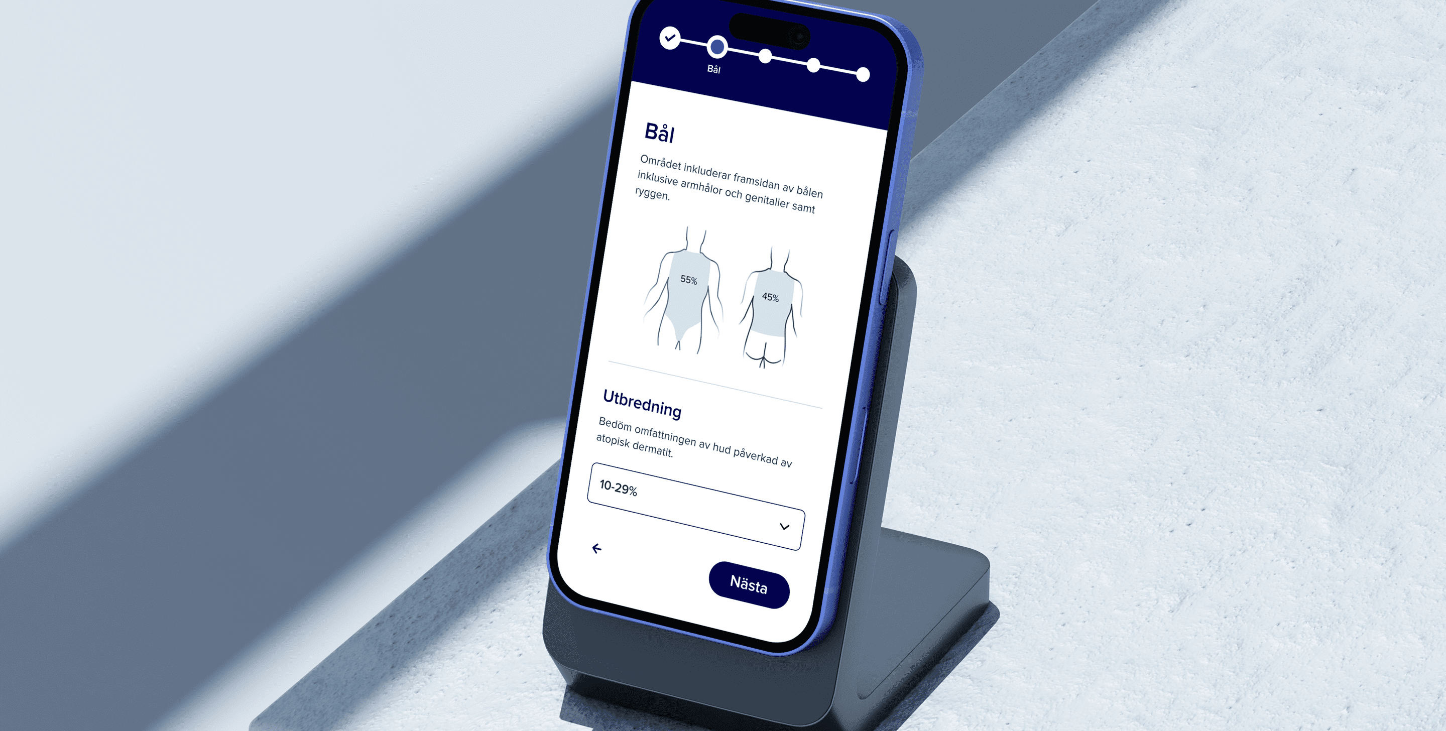 En digital kalkylator för smidig beräkning av EASI Score