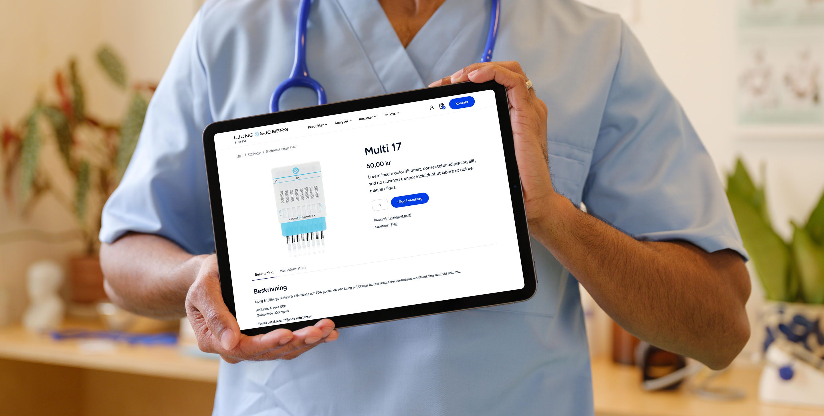 Digital plattform för försäljning av drogtester online